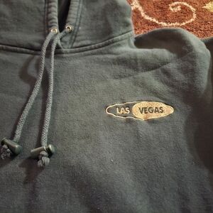 Junior/ Women's "Las Vegas" Logo Green Hoodie for Women Size M